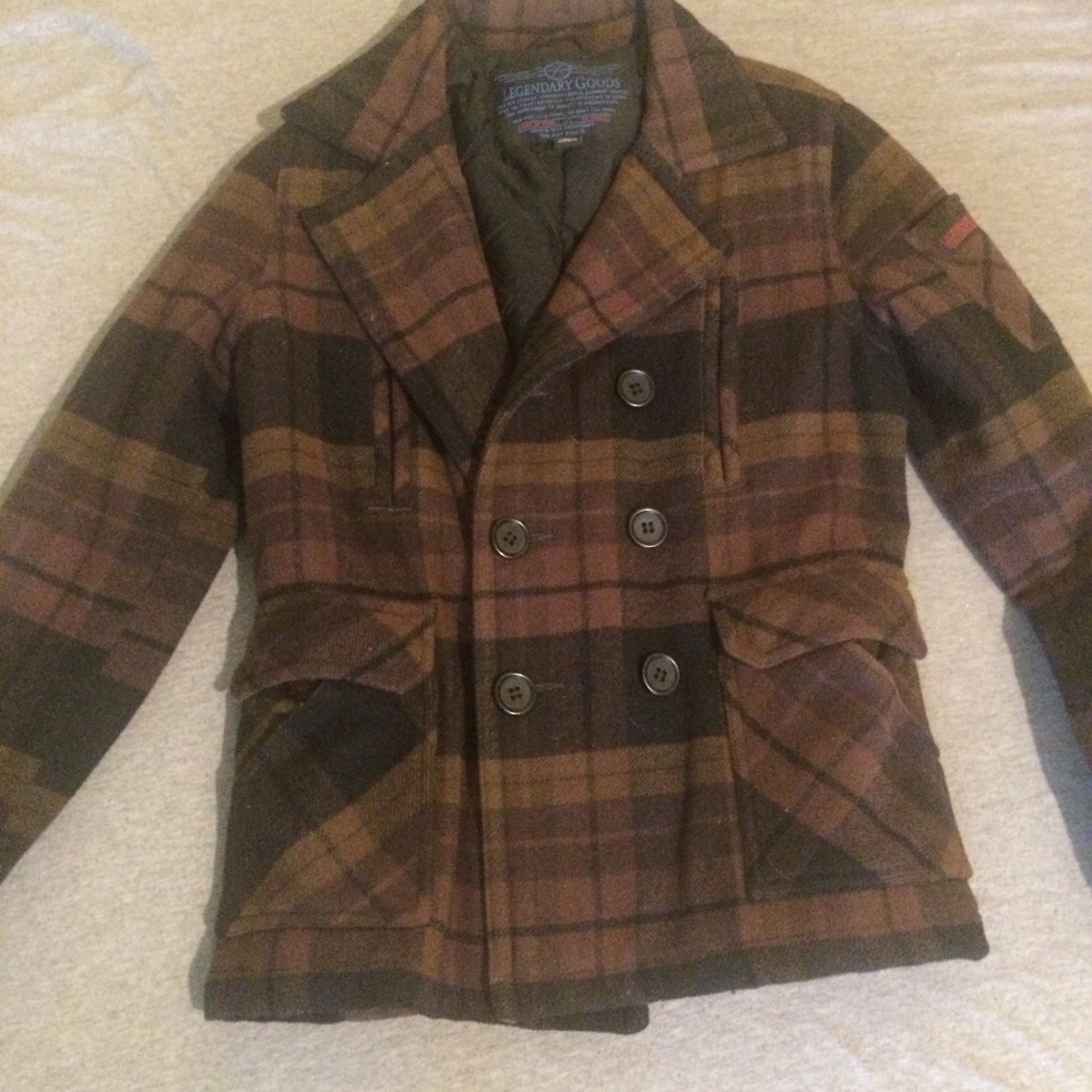 Legendary Goods Wool Pea Coat men's small